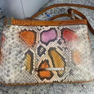 Brahmin snakeskin crossbody